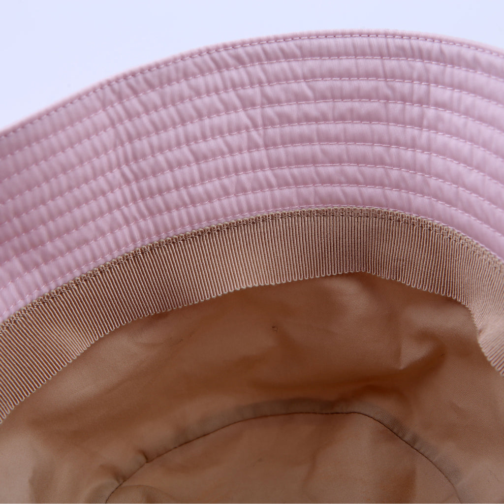 Re-Nylon Triangle Logo Bucket Hat Size Medium Pink