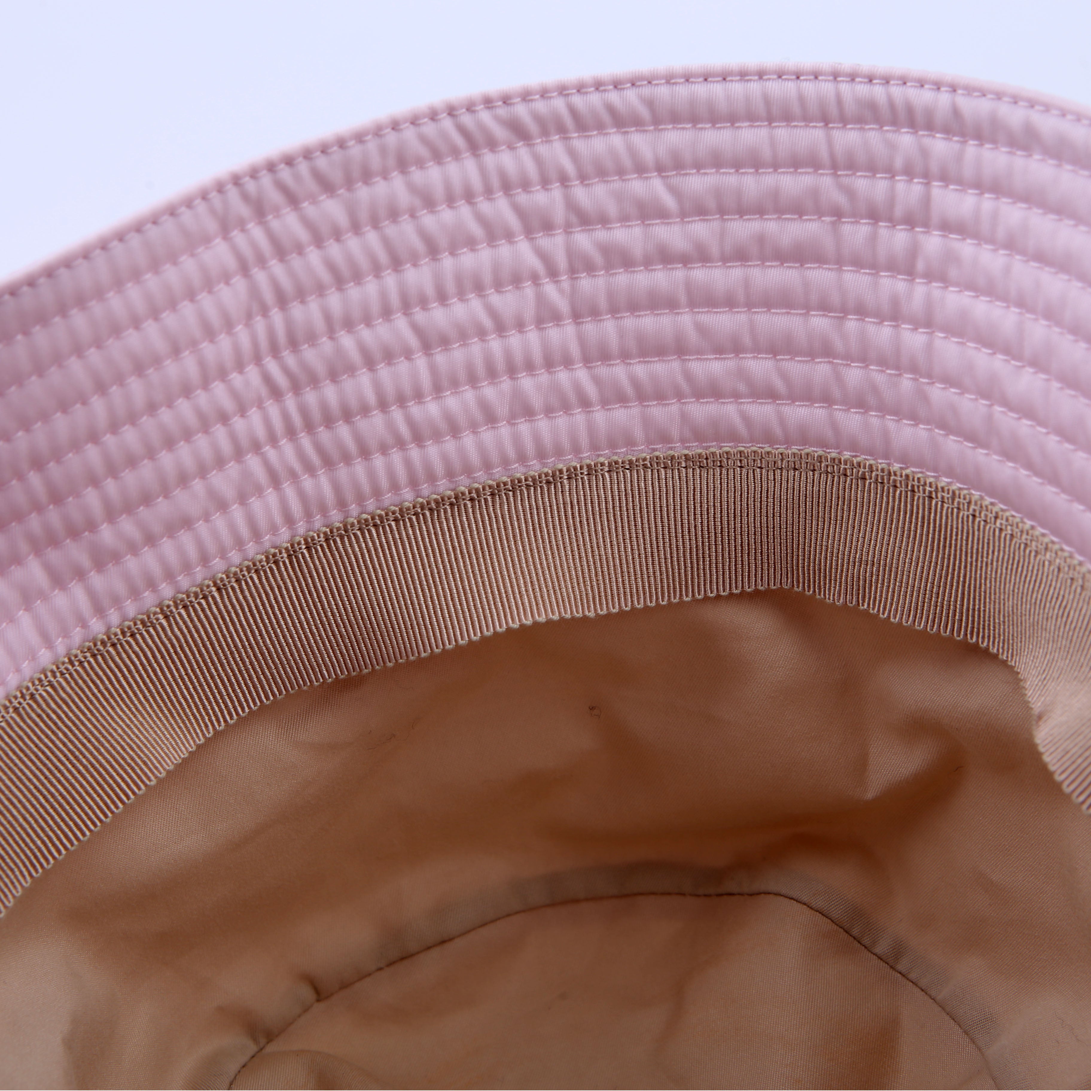 Re-Nylon Triangle Logo Bucket Hat Size Medium Pink