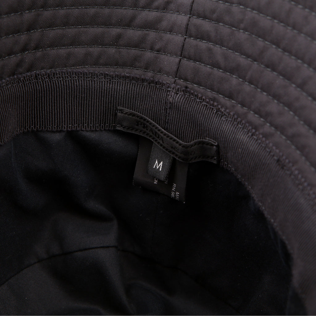 Prada Re-Nylon Triangle Logo Bucket Hat Size Medium