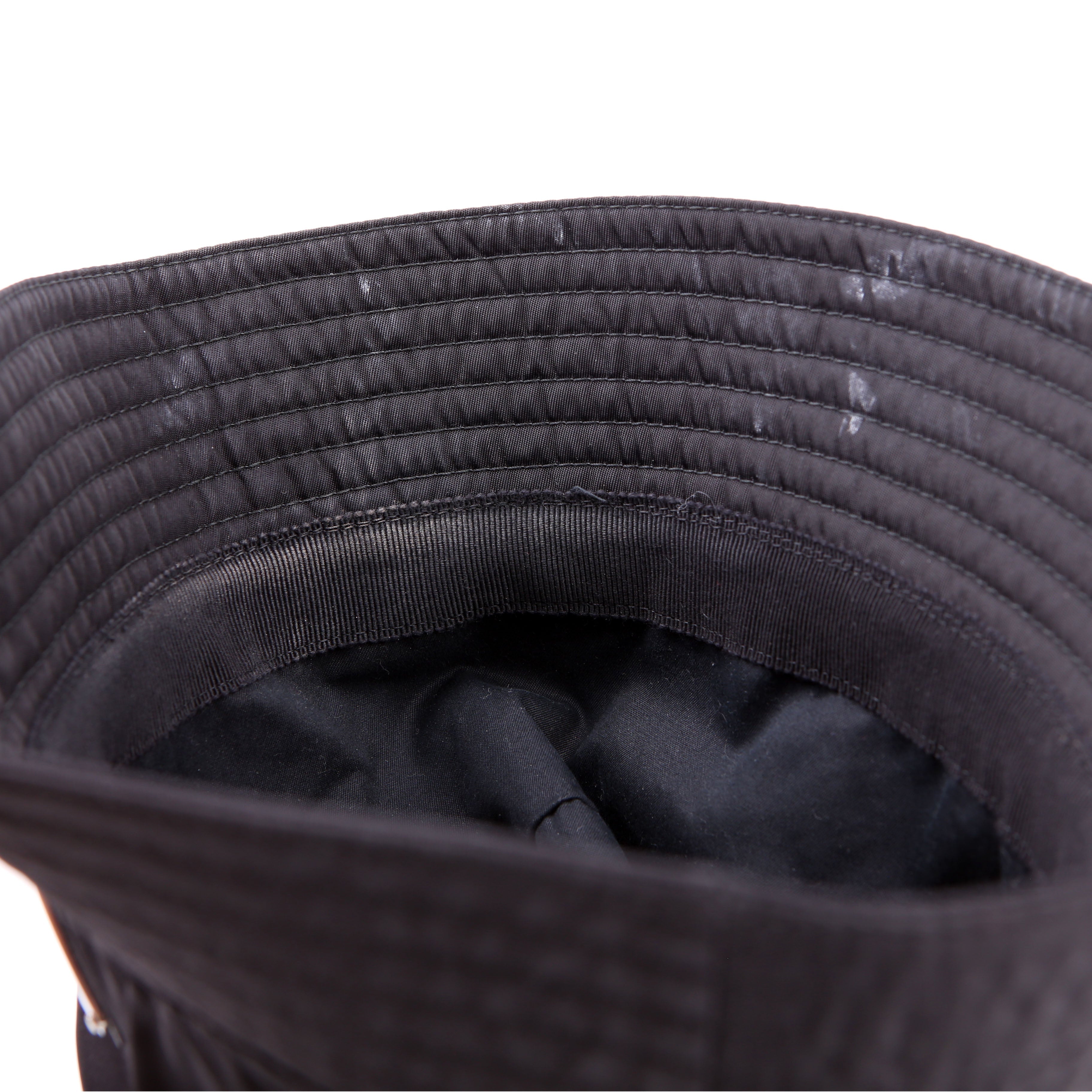 Prada Re-Nylon Triangle Logo Bucket Hat Size Medium