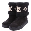 Snowdrop Ankle Boots Calfskin/Shearling Size 42 Black