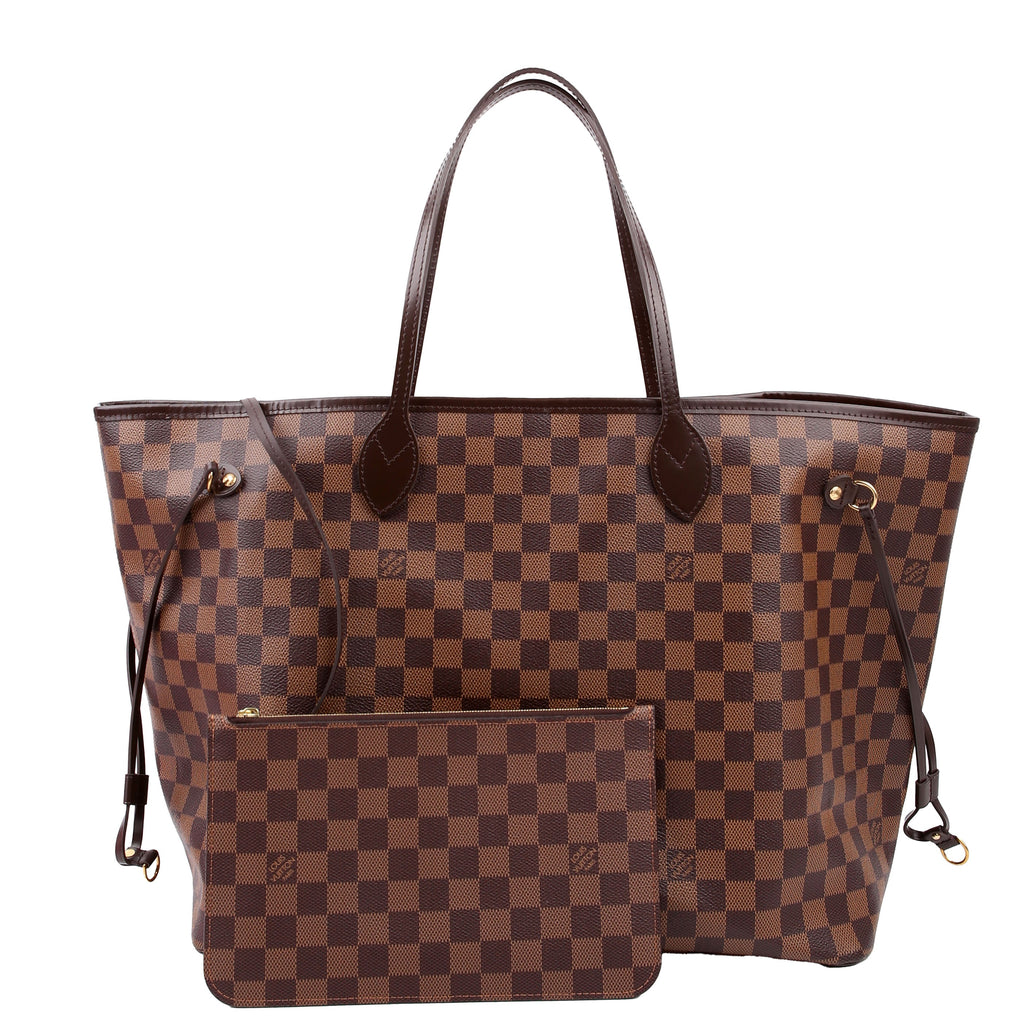 Neverfull GM With Wallet Damier Ebene Red