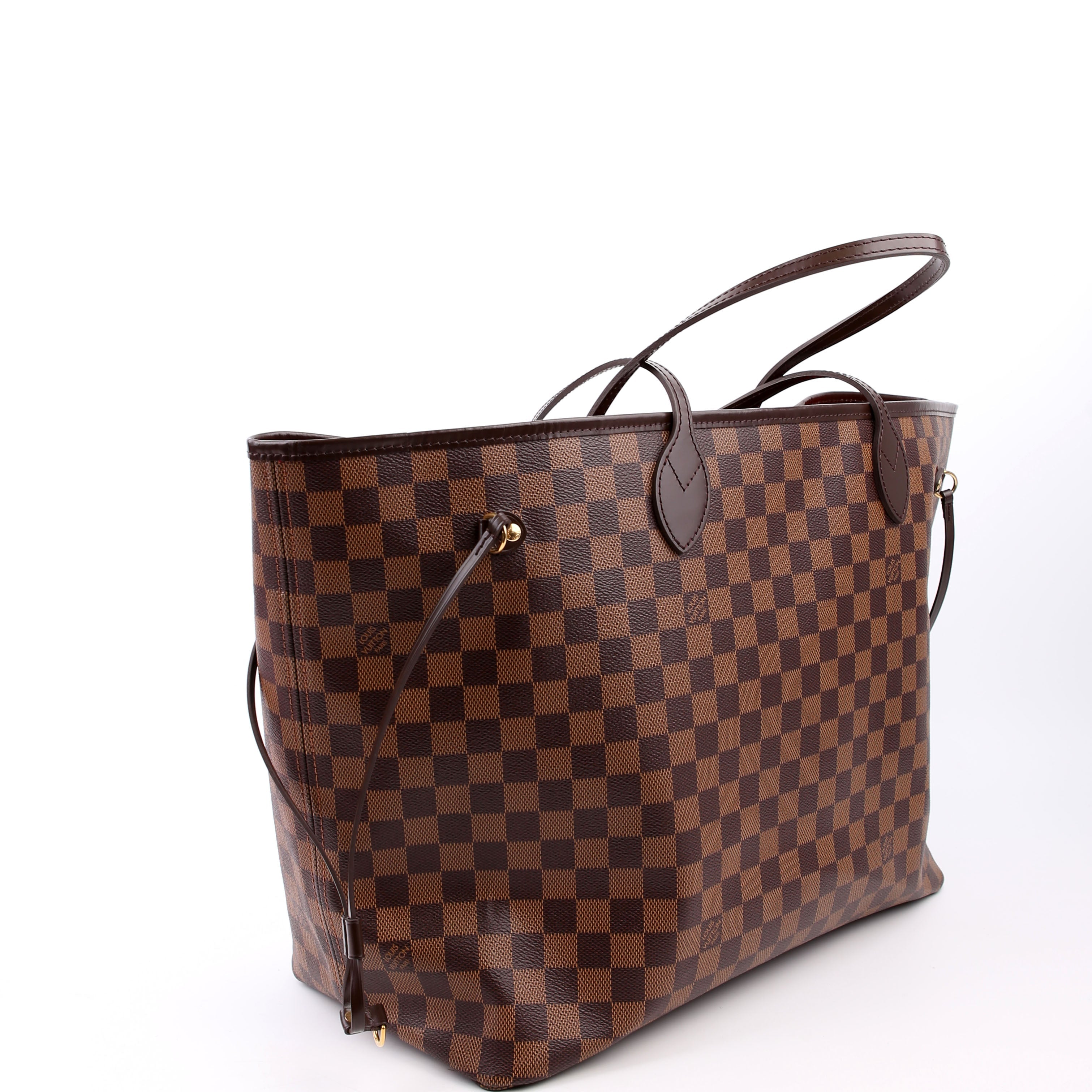 Neverfull GM With Wallet Damier Ebene Red