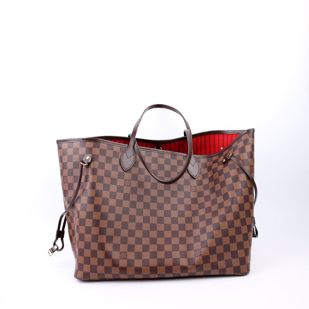 Neverfull GM With Wallet Damier Ebene Red