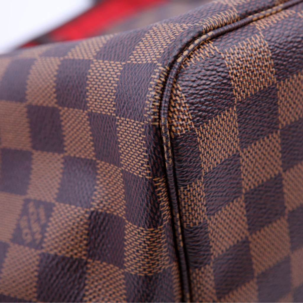 Neverfull GM With Wallet Damier Ebene Red