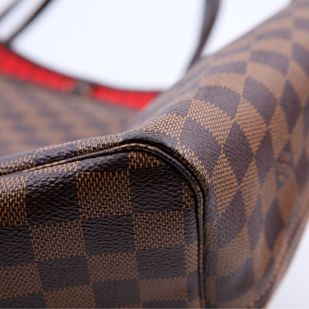 Neverfull GM With Wallet Damier Ebene Red
