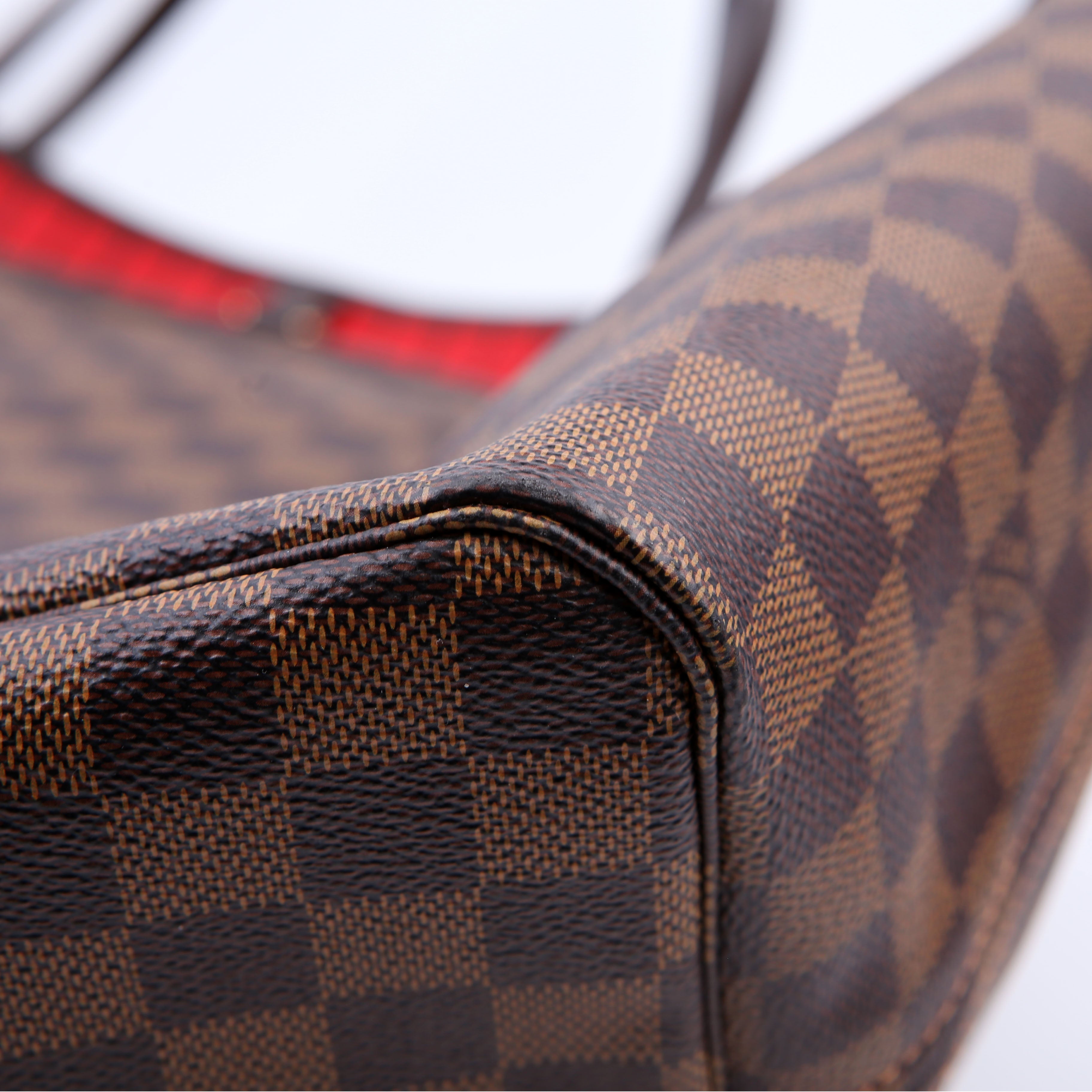 Neverfull GM With Wallet Damier Ebene Red
