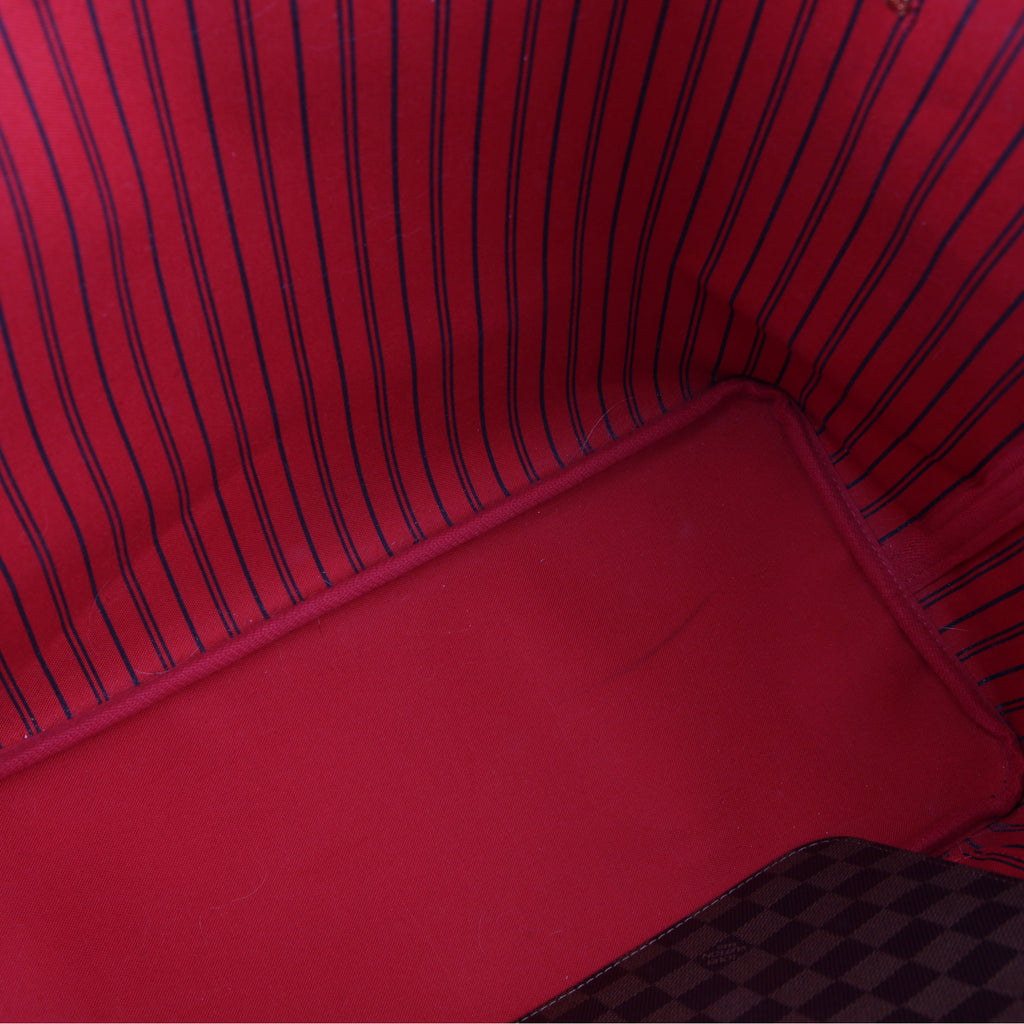 Neverfull GM With Wallet Damier Ebene Red