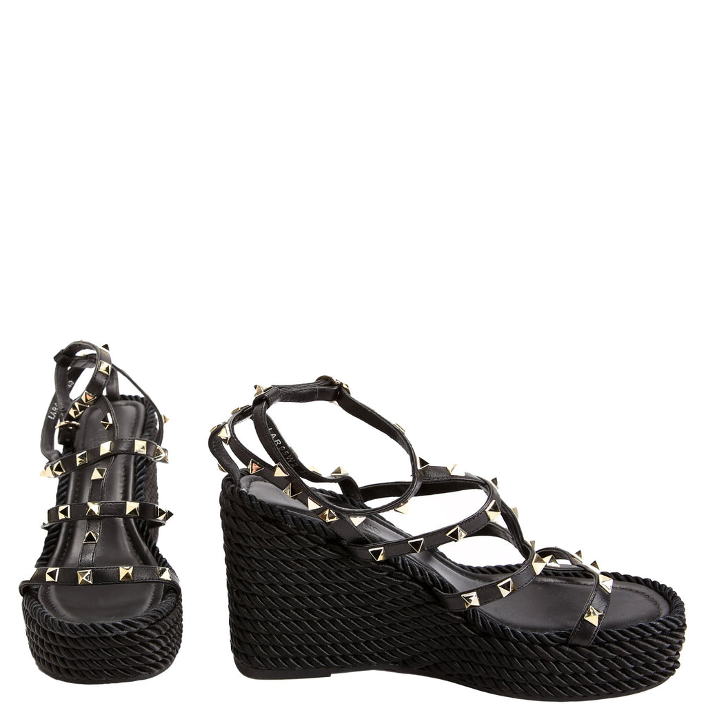 Rockstud Wedges Size 40 Black