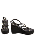 Rockstud Wedges Size 40 Black