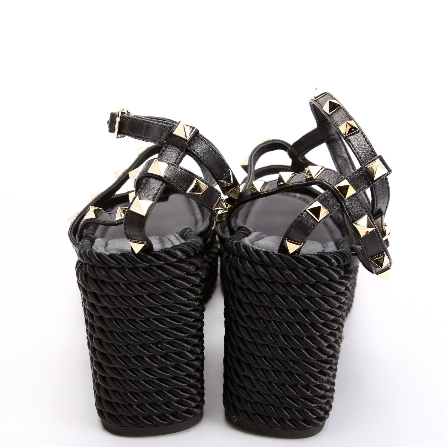 Rockstud Wedges Size 40 Black
