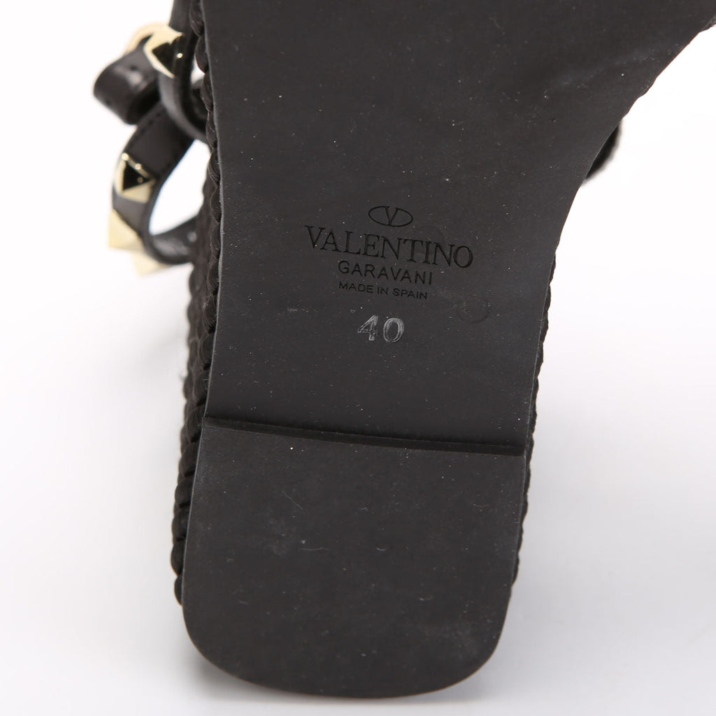 Rockstud Wedges Size 40 Black