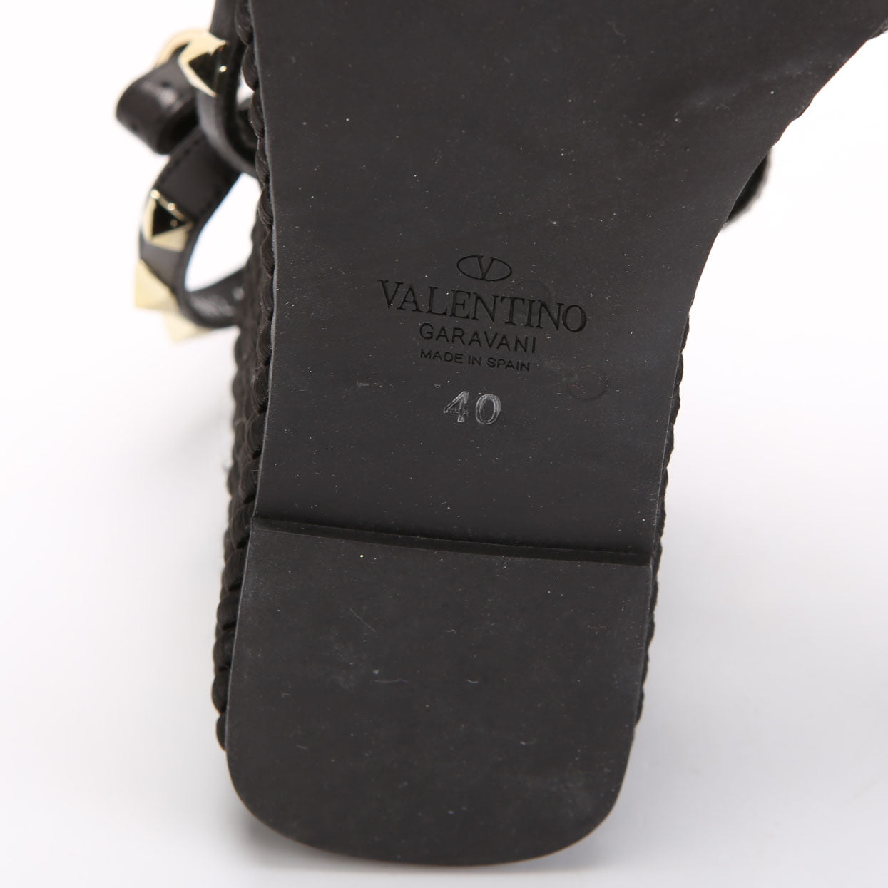 Rockstud Wedges Size 40 Black