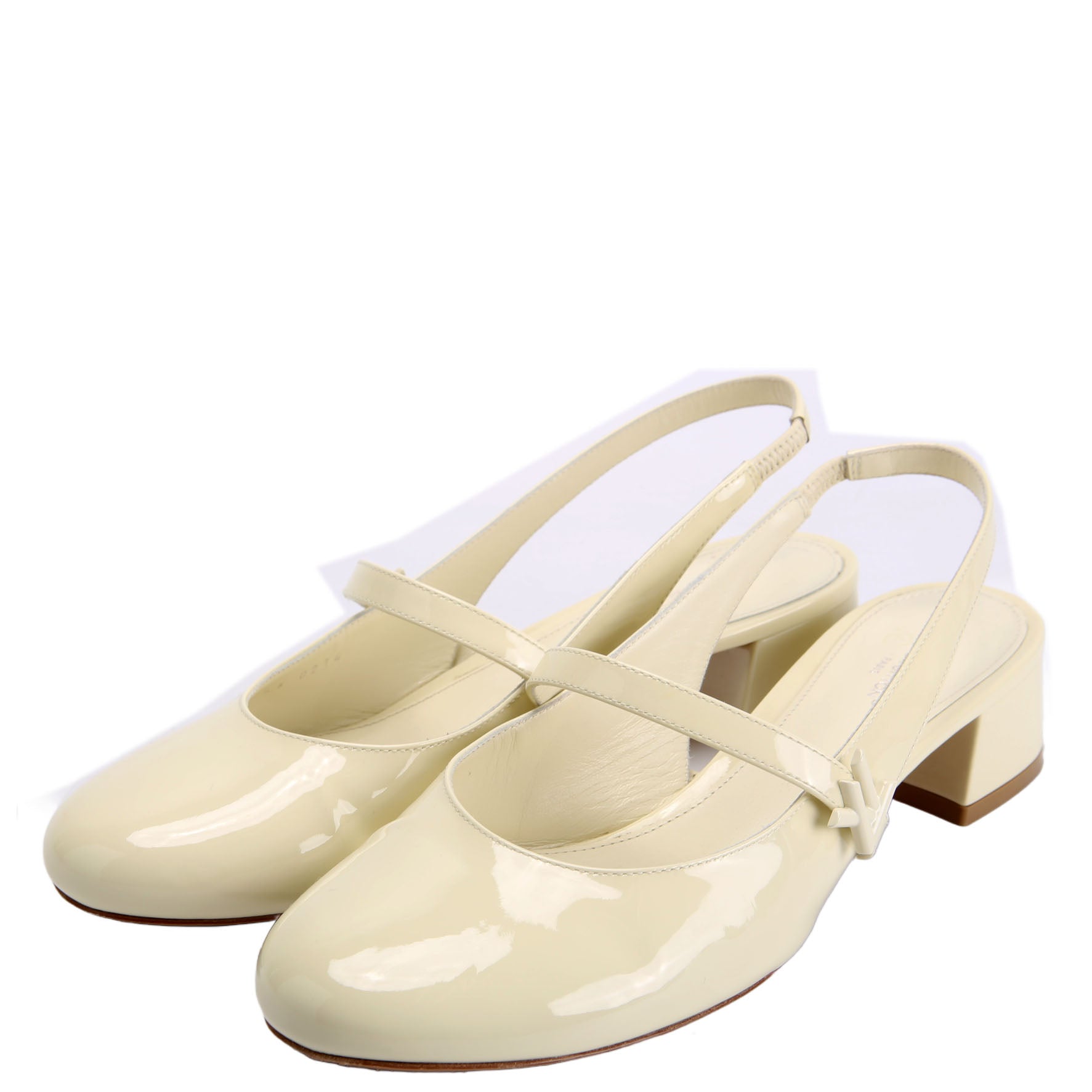 Romy Slingback Size 38.5 Cream