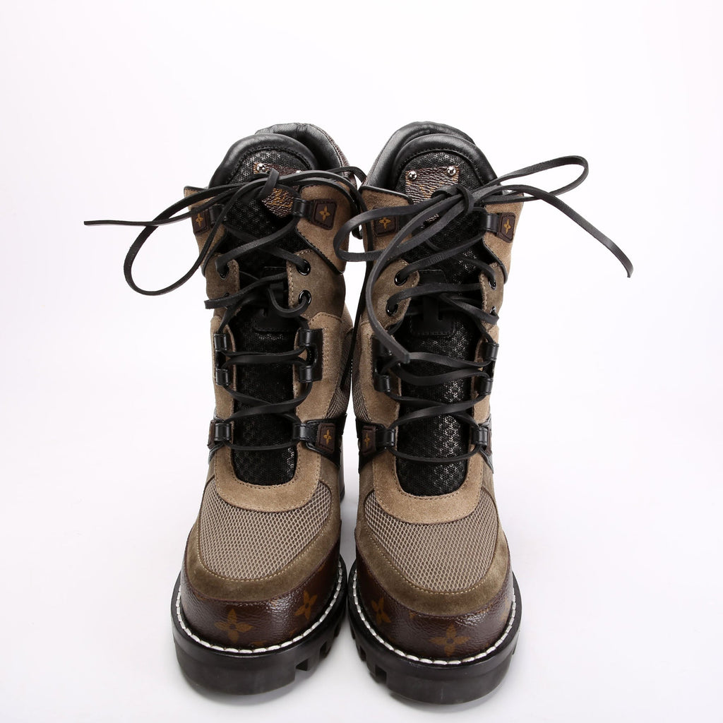 Star Trail Ankle Boots Size 38.5 Brown/Black