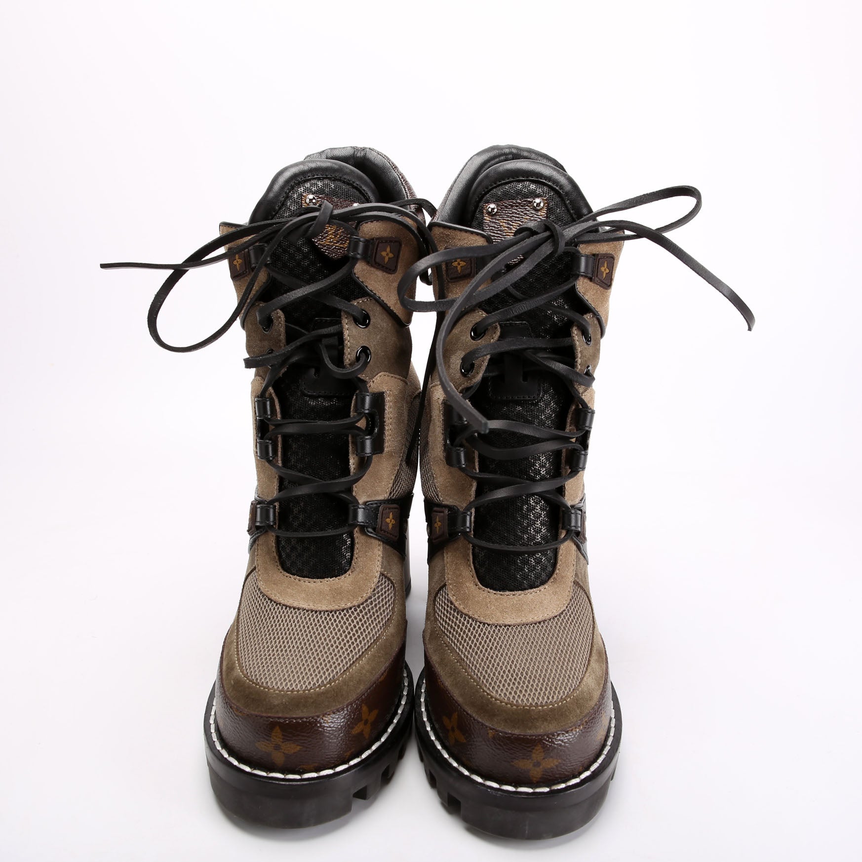 Star Trail Ankle Boots Size 38.5 Brown/Black