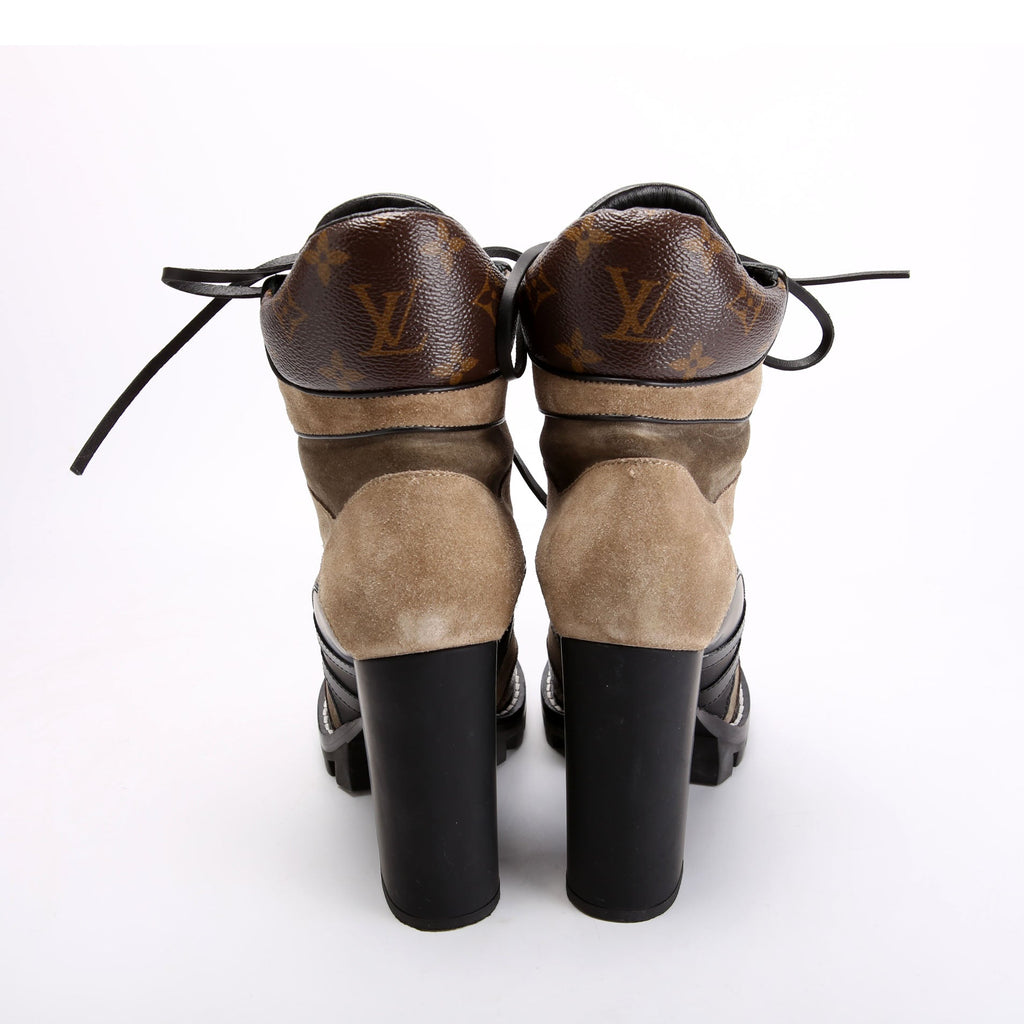 Star Trail Ankle Boots Size 38.5 Brown/Black