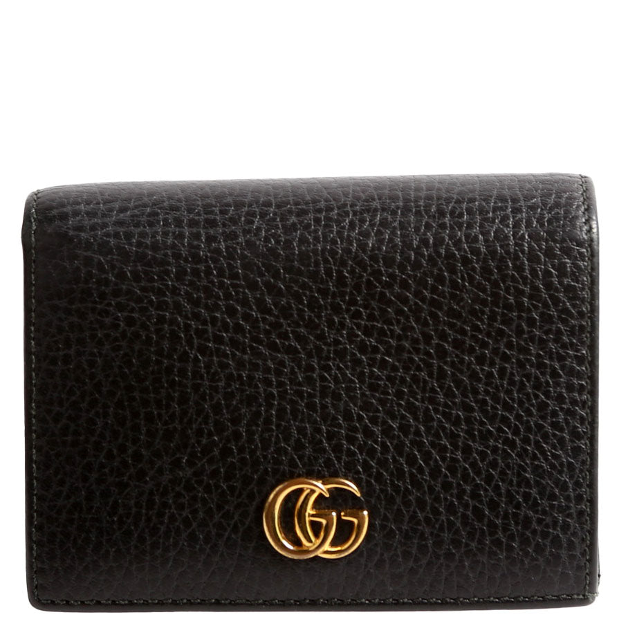 Gucci 456126 GG Marmont Card Case Black