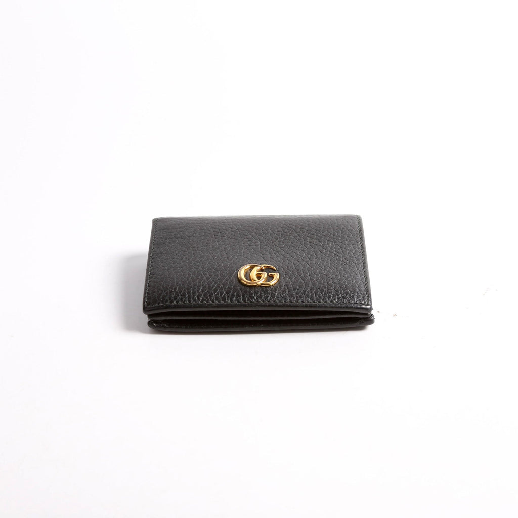 Gucci 456126 GG Marmont Card Case Black