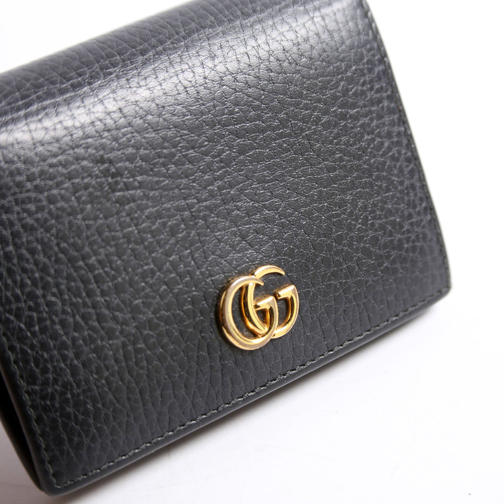 Gucci 456126 GG Marmont Card Case Black