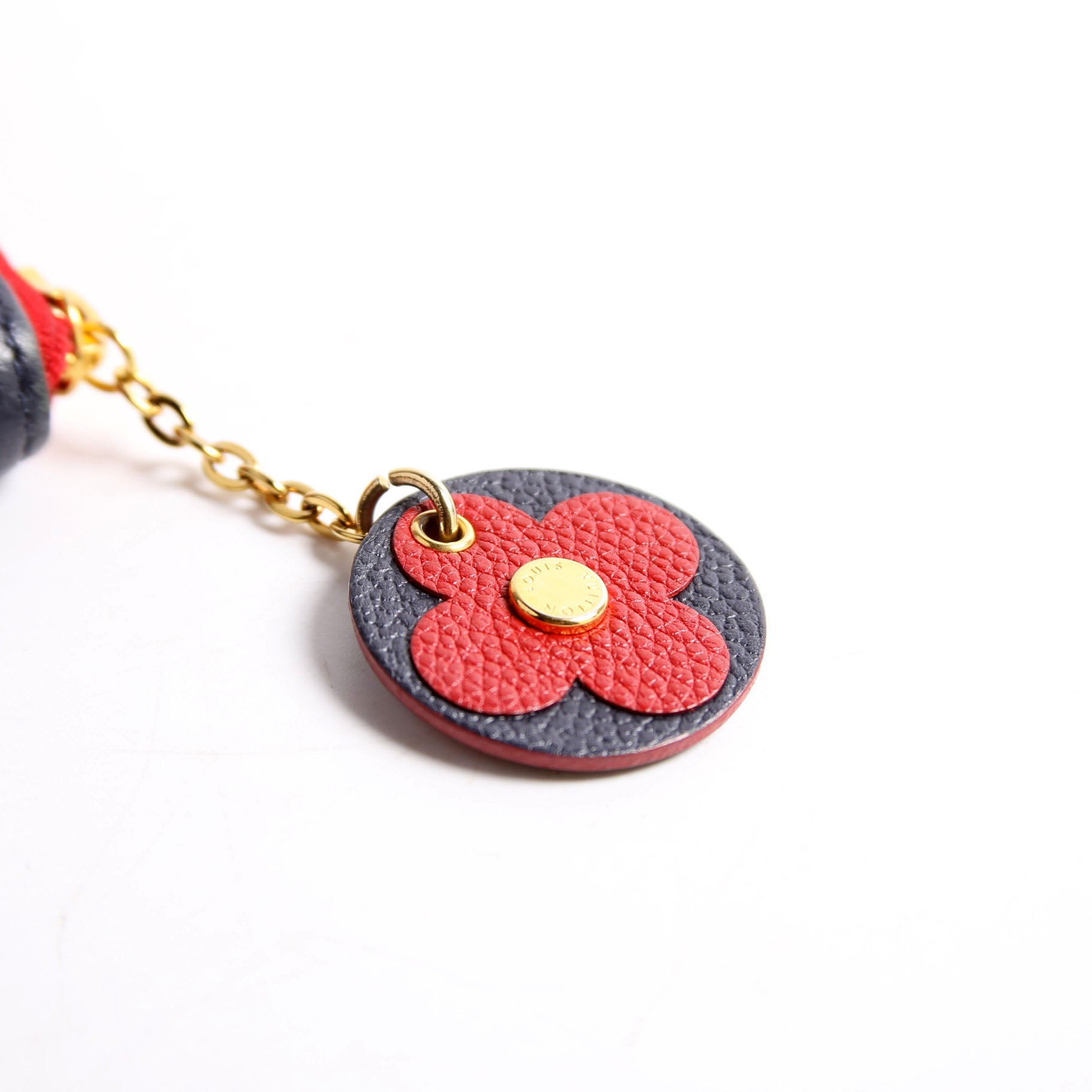 Clemence Wallet Empreinte Flower Navy