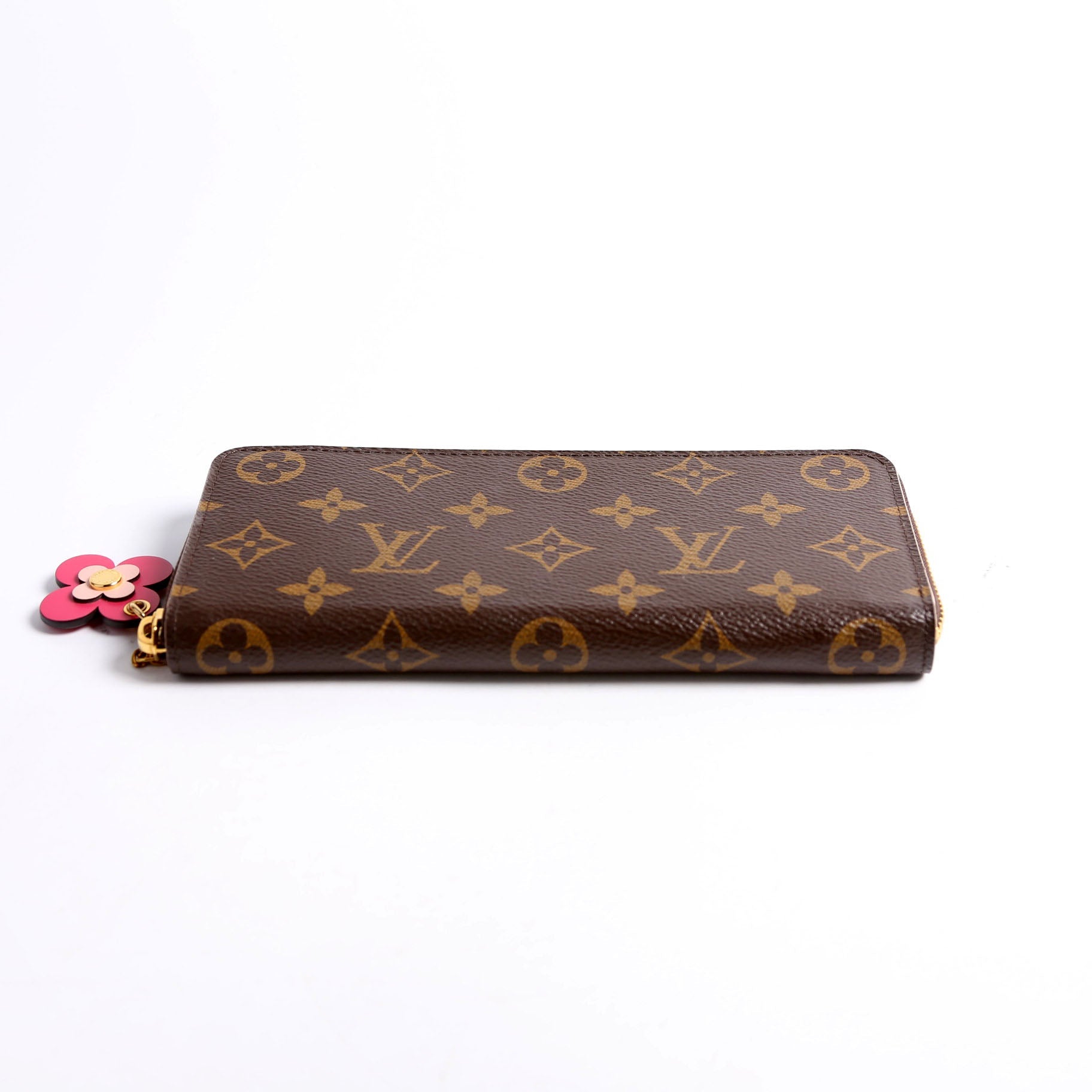 Clemence Wallet Flower Monogram Berry
