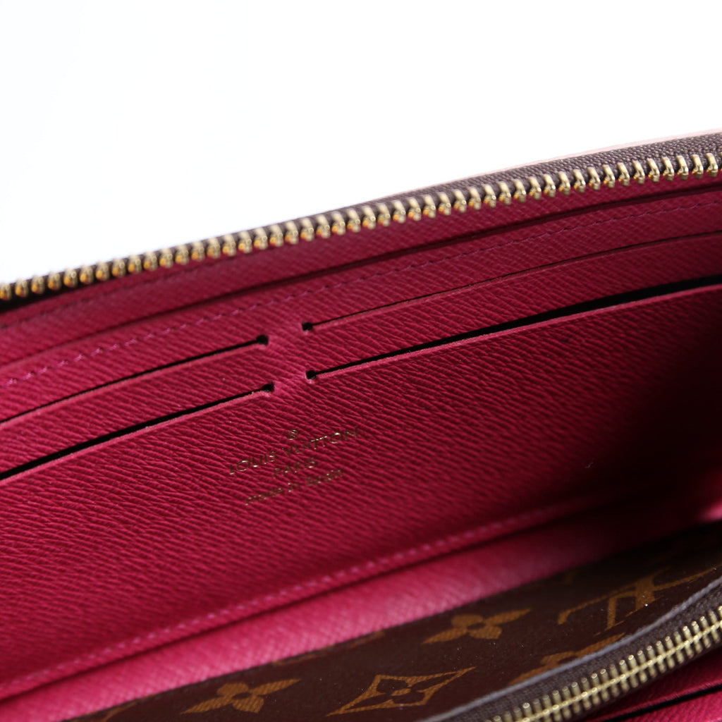 Clemence Wallet Flower Monogram Berry