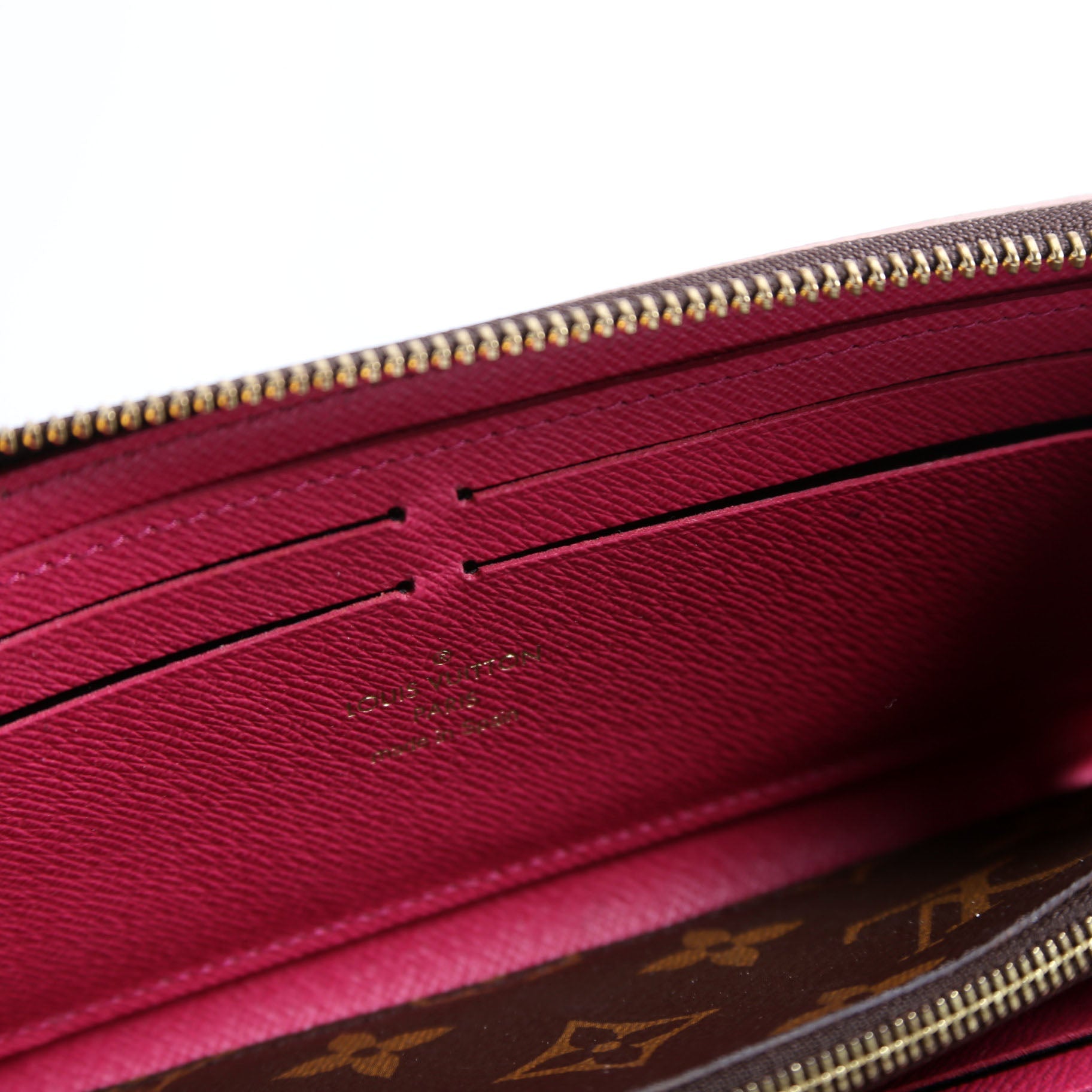 Clemence Wallet Flower Monogram Berry