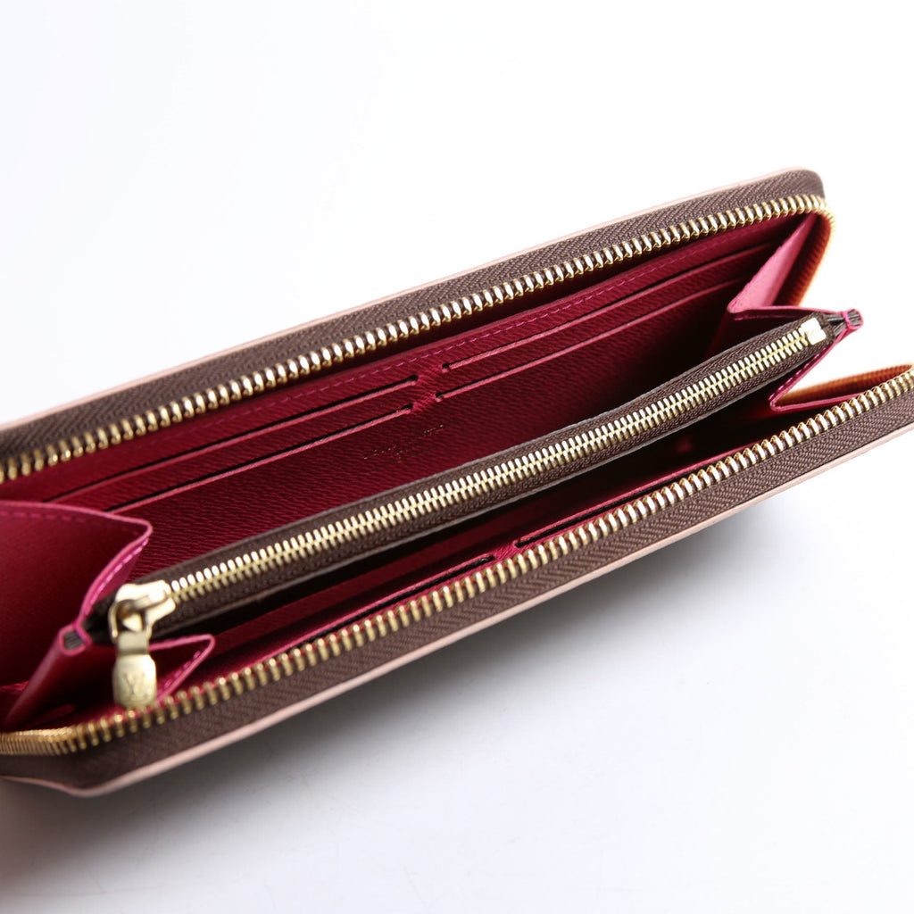 Clemence Wallet Flower Monogram Berry