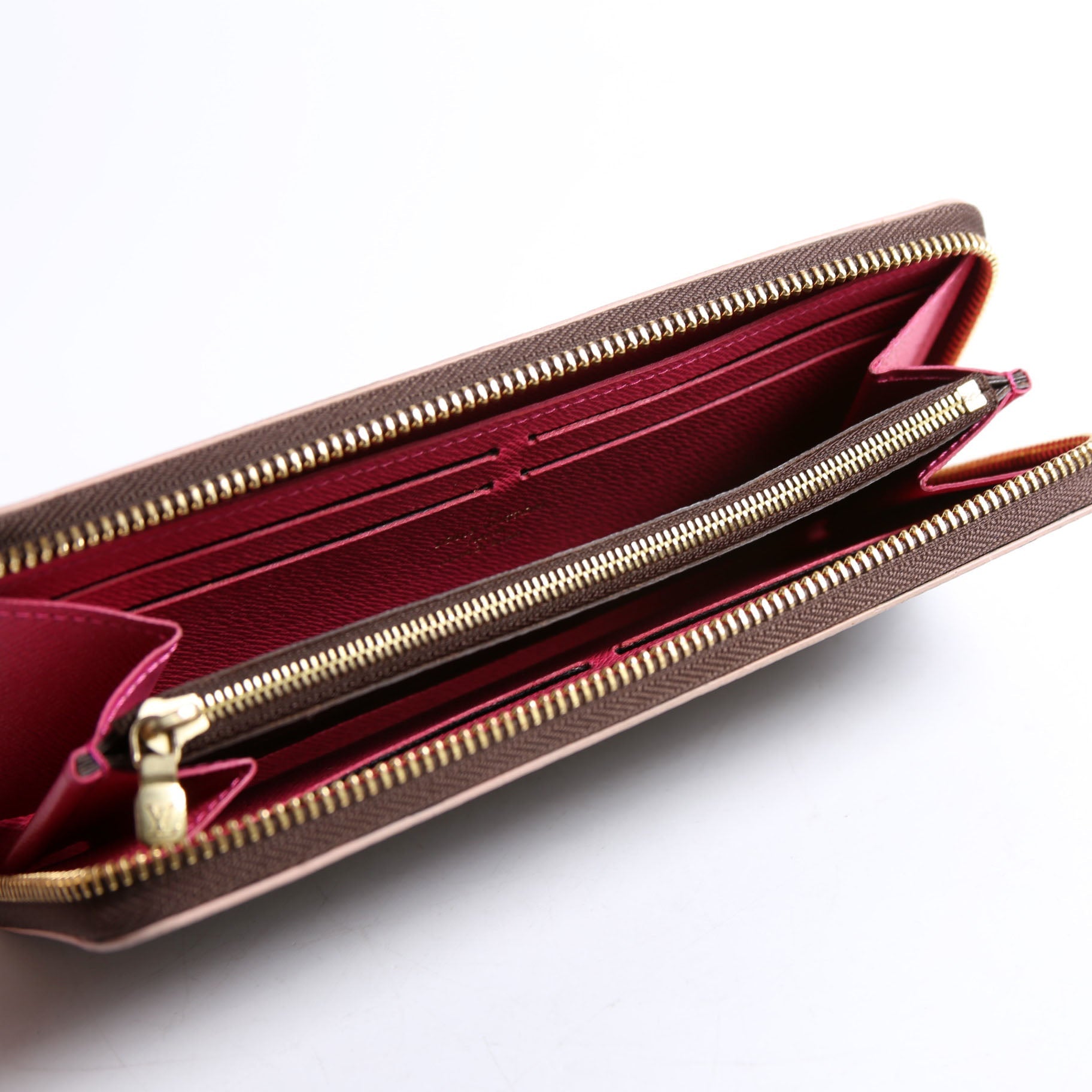 Clemence Wallet Flower Monogram Berry