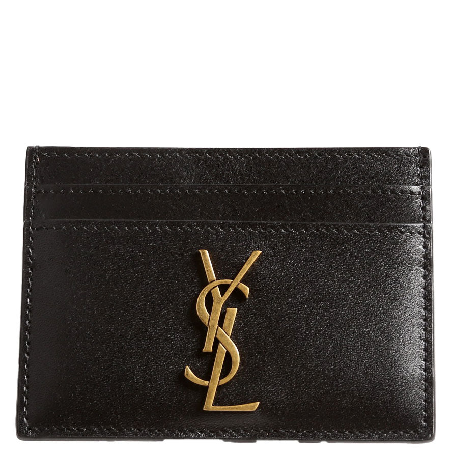 Card Holder Smooth Leather 370778 Black