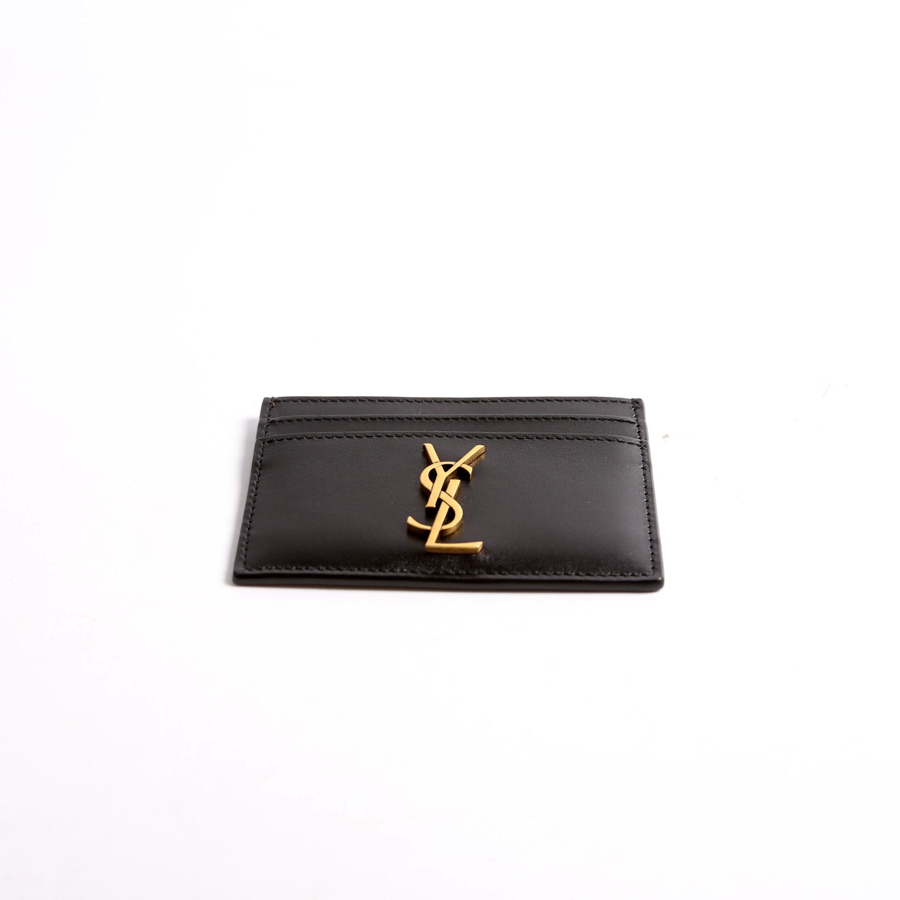 Card Holder Smooth Leather 370778 Black