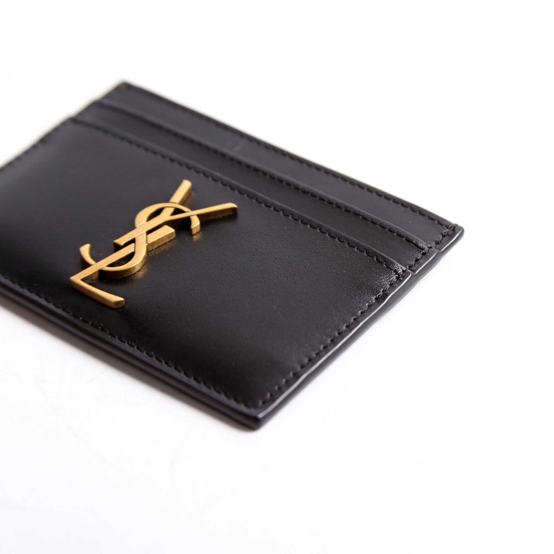 Card Holder Smooth Leather 370778 Black