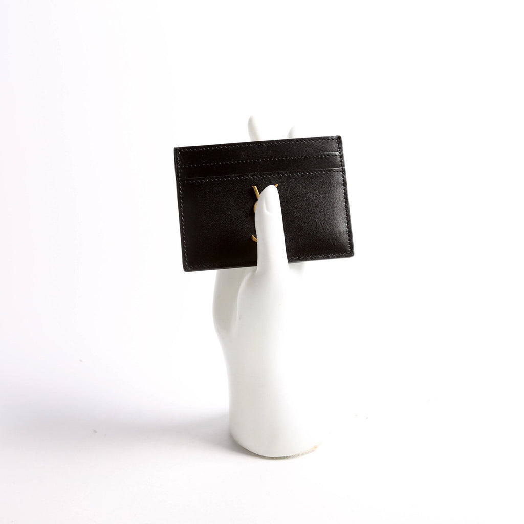 Card Holder Smooth Leather 370778 Black