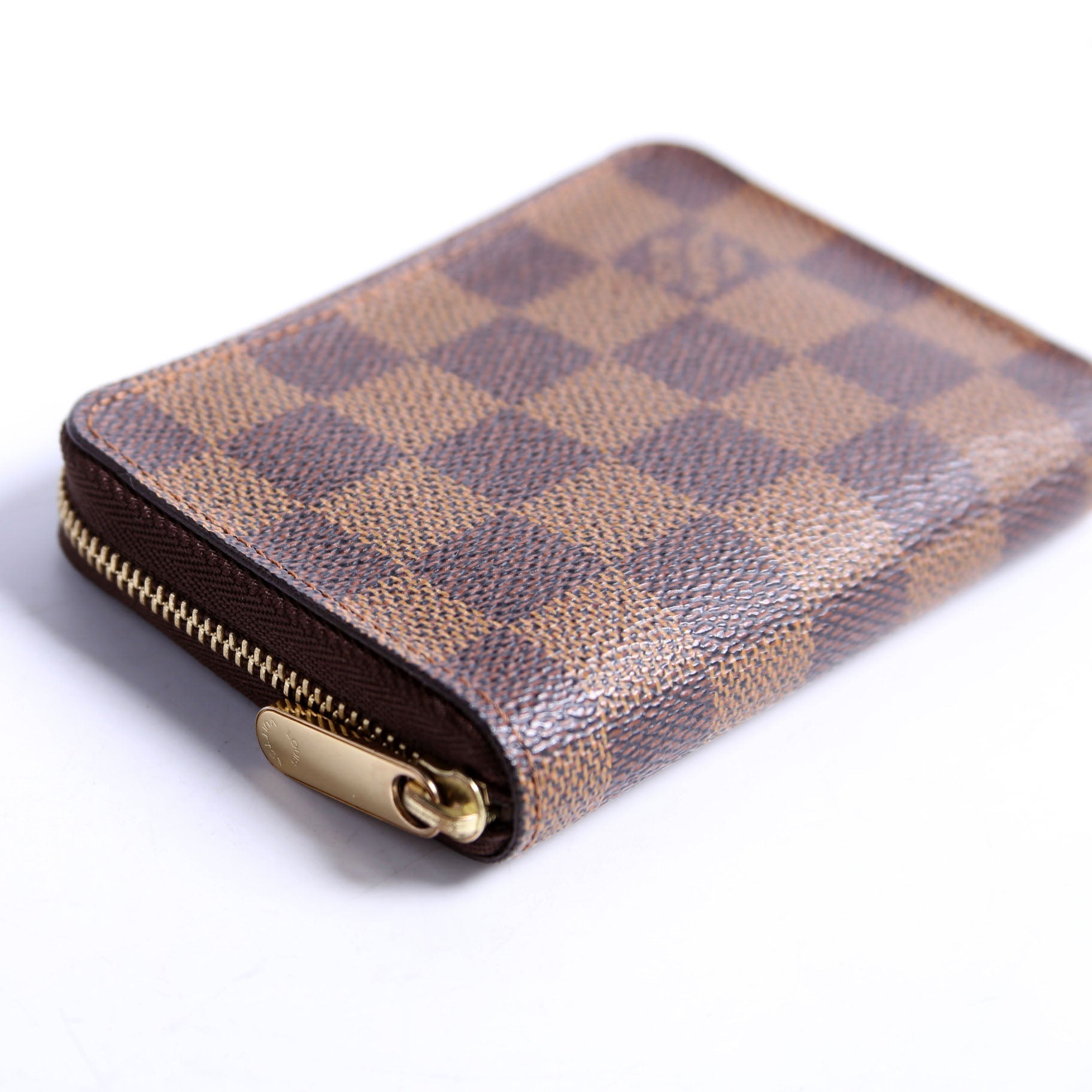 Zippy Coin Purse Damier Ebene Brown