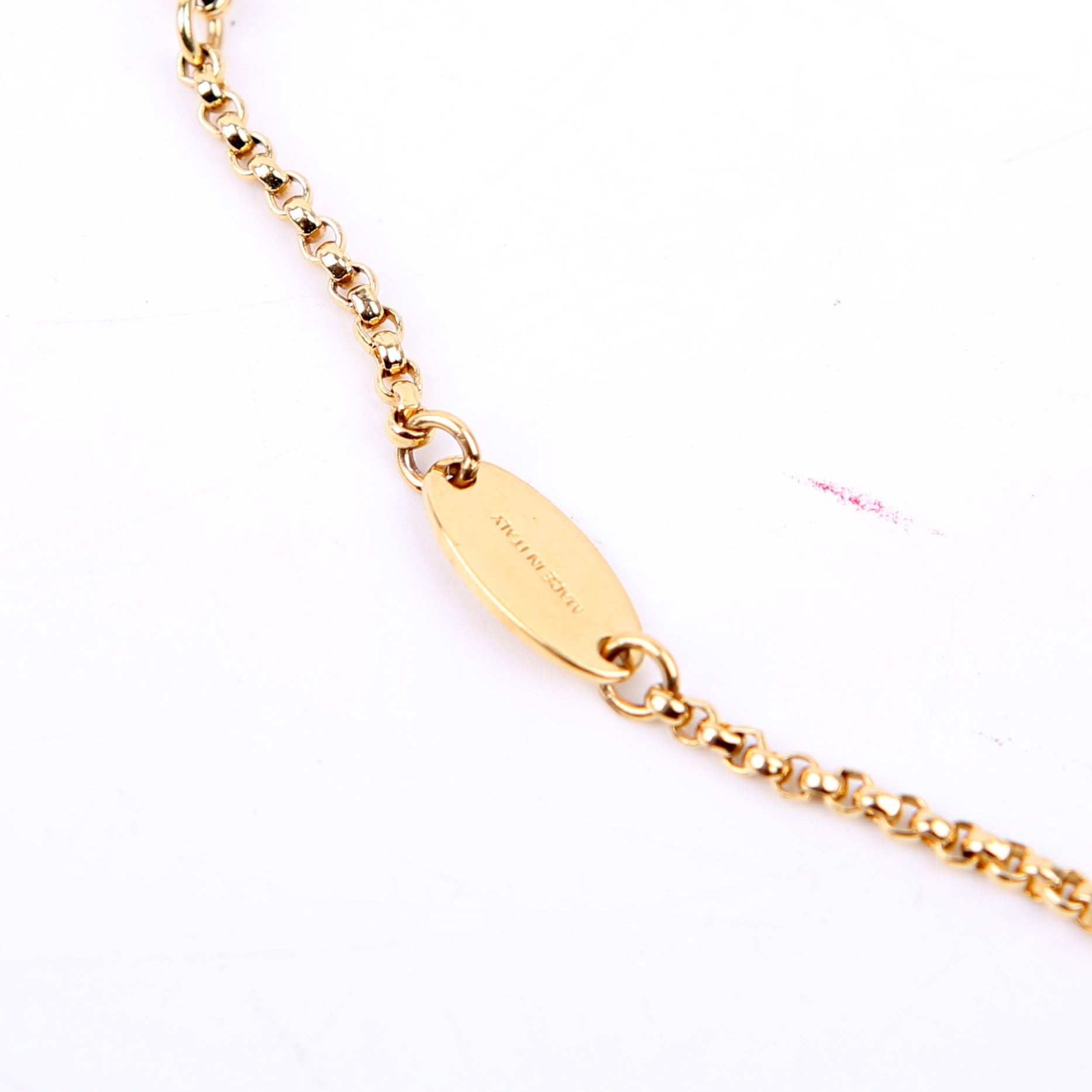 Vlogo Signature With Swarovski Crystals Bracelet Gold
