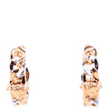 Medusa Bicolor Chain Hoop Earrings Gold/Silver