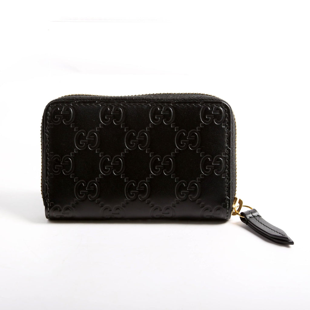 447939 Zip Around Card Case Black