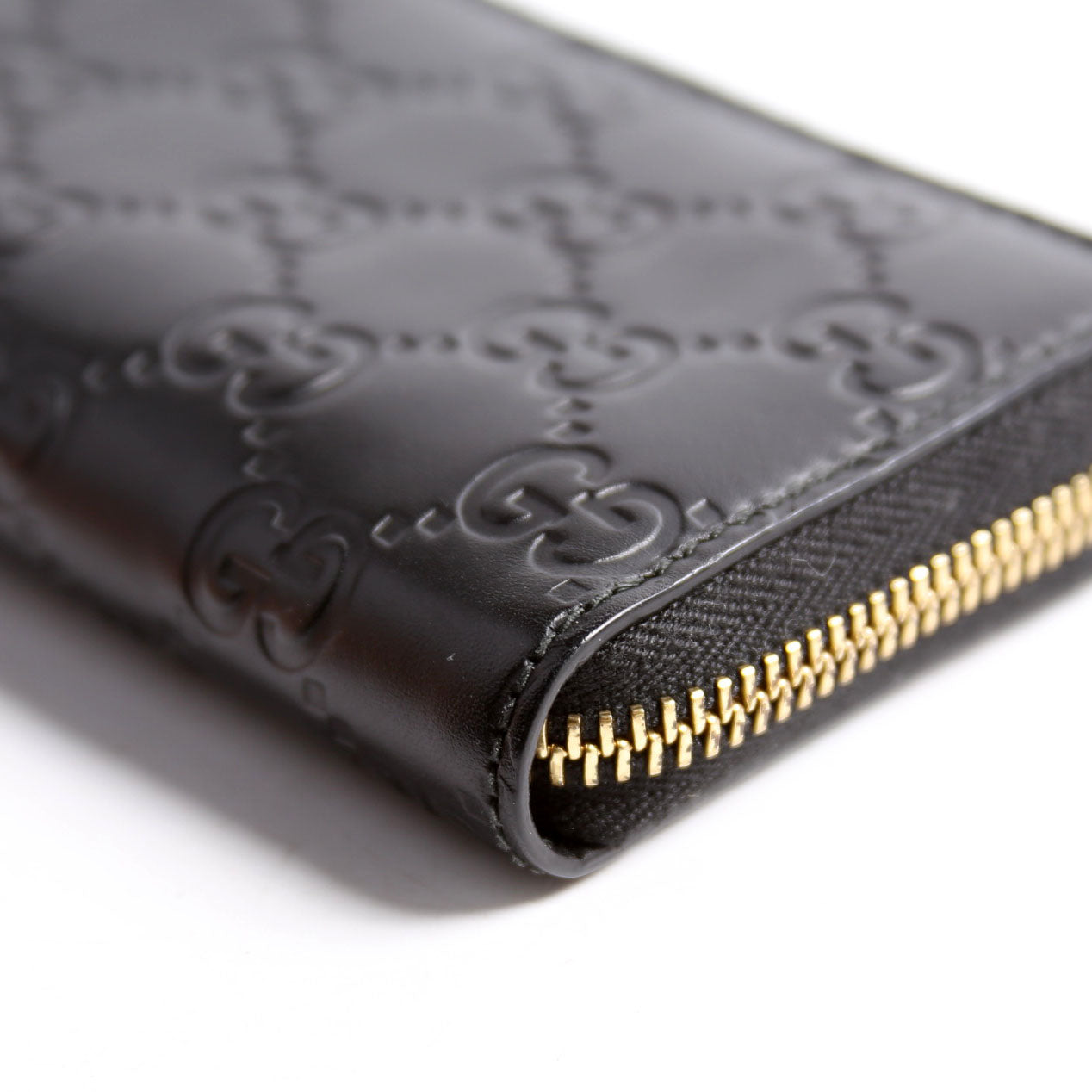 447939 Zip Around Card Case Black