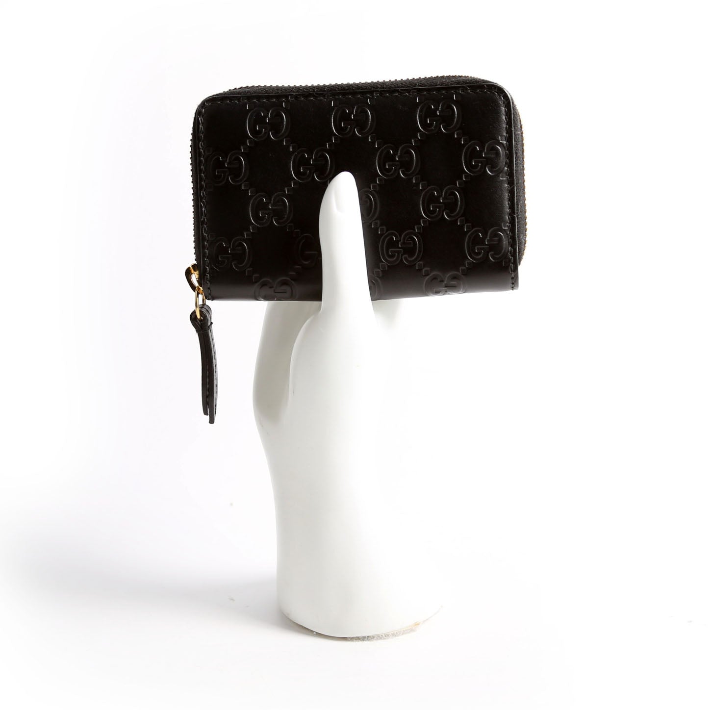 447939 Zip Around Card Case Black