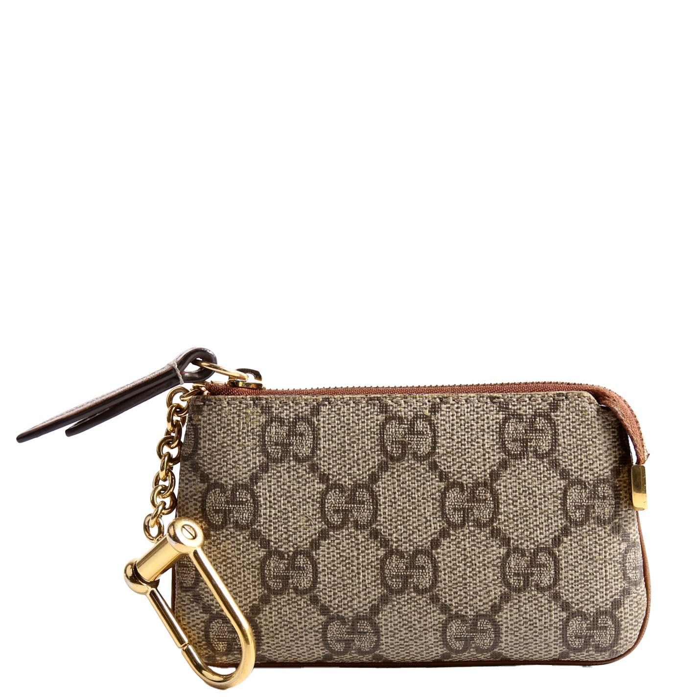 447964 GG Supreme Key Case Brown