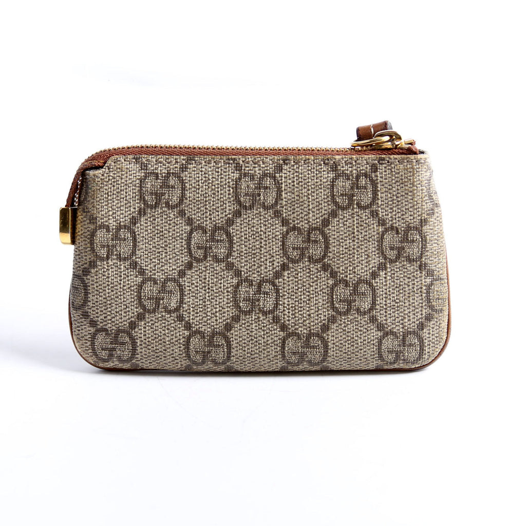 447964 GG Supreme Key Case Brown