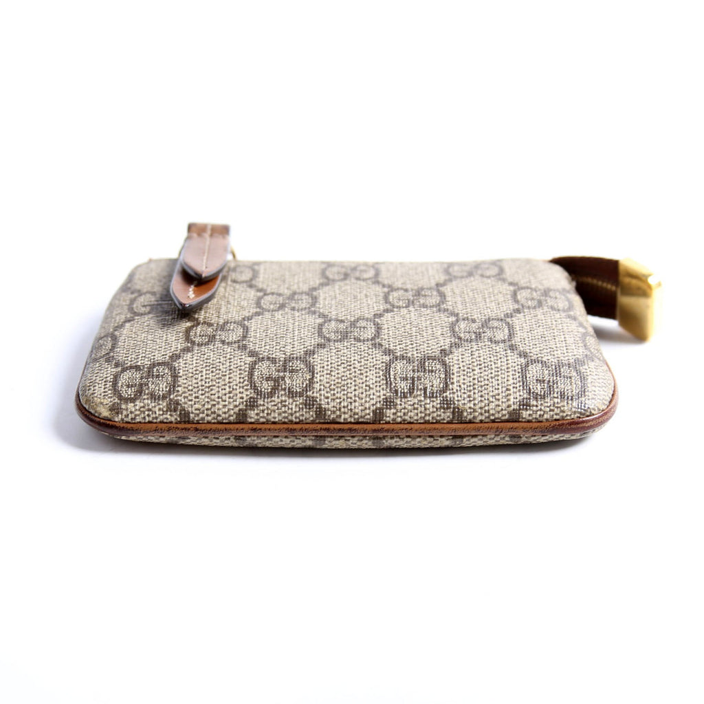 447964 GG Supreme Key Case Brown