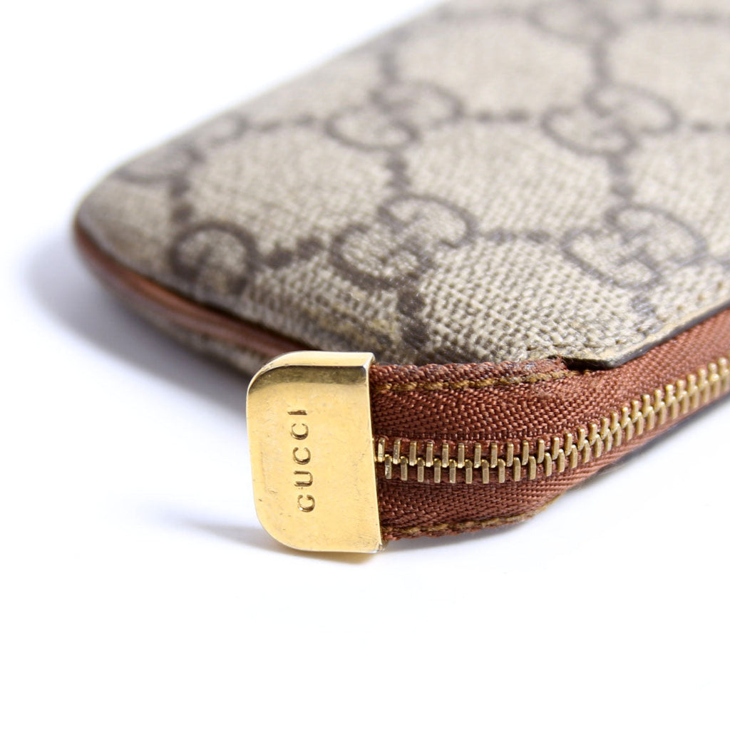 447964 GG Supreme Key Case Brown