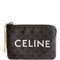 Coin Card Pouch Triomphe Canvas Brown