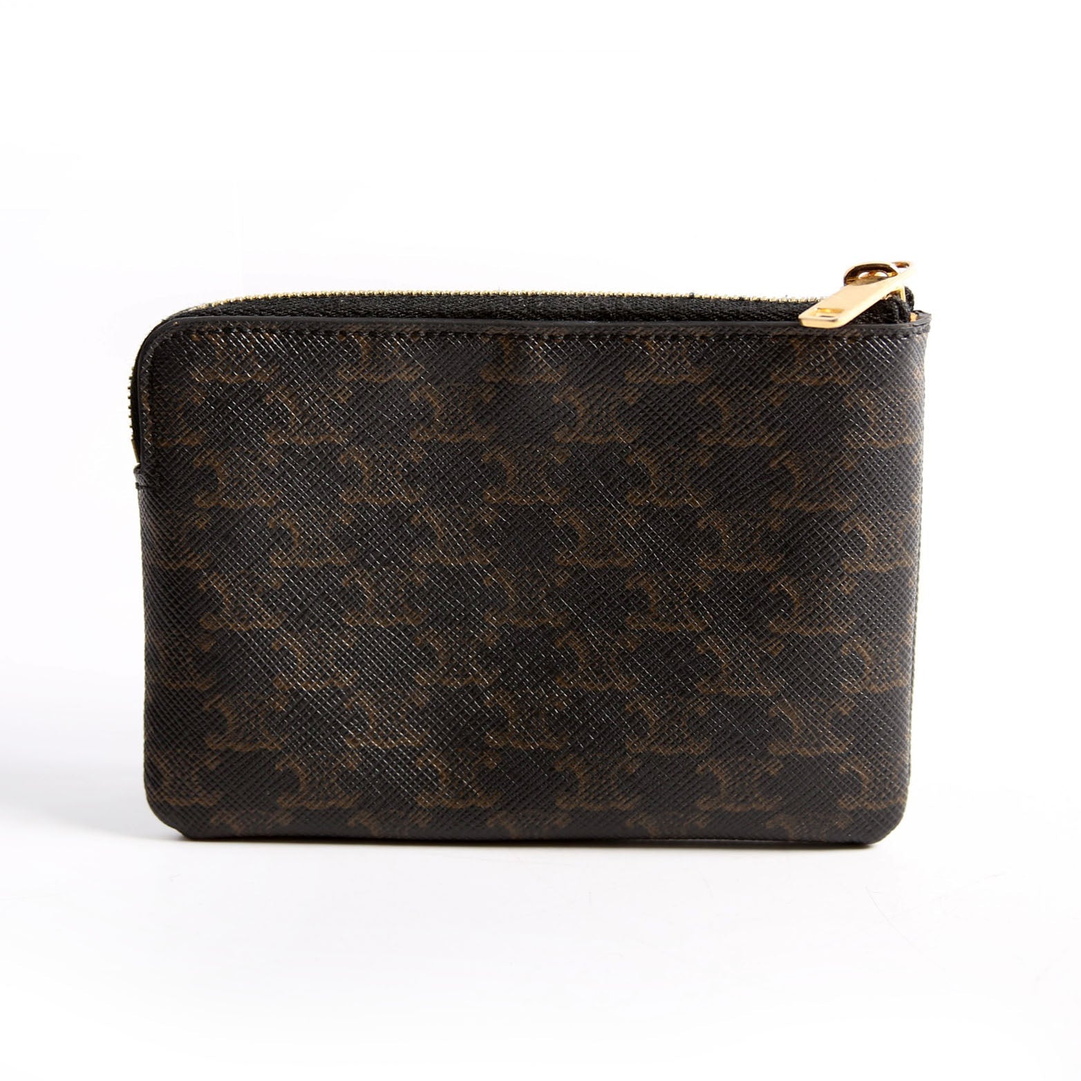Coin Card Pouch Triomphe Canvas Brown