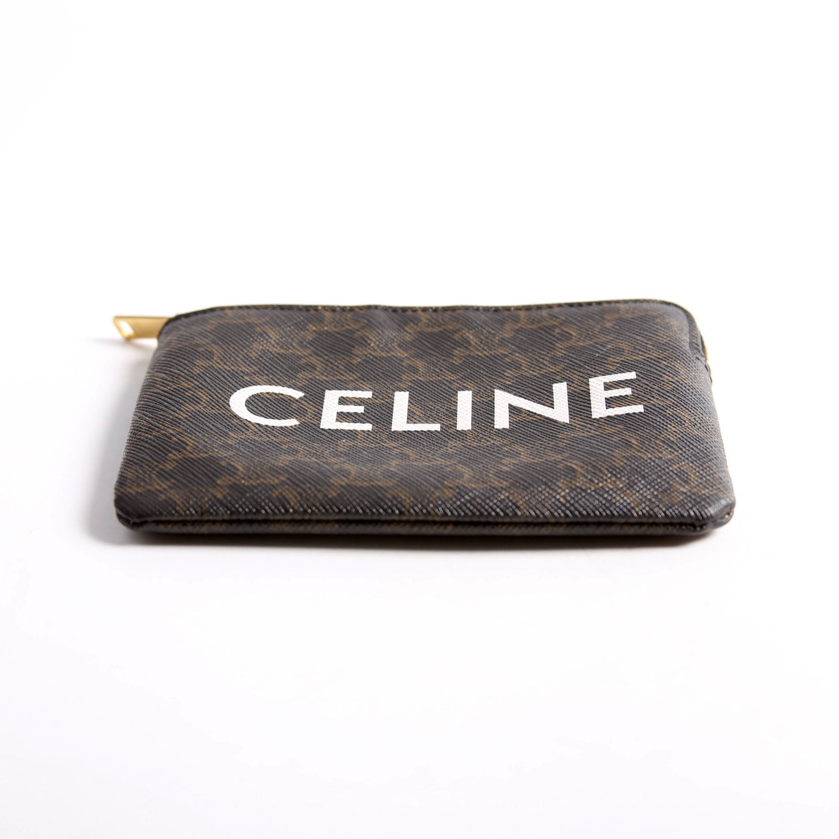 Coin Card Pouch Triomphe Canvas Brown