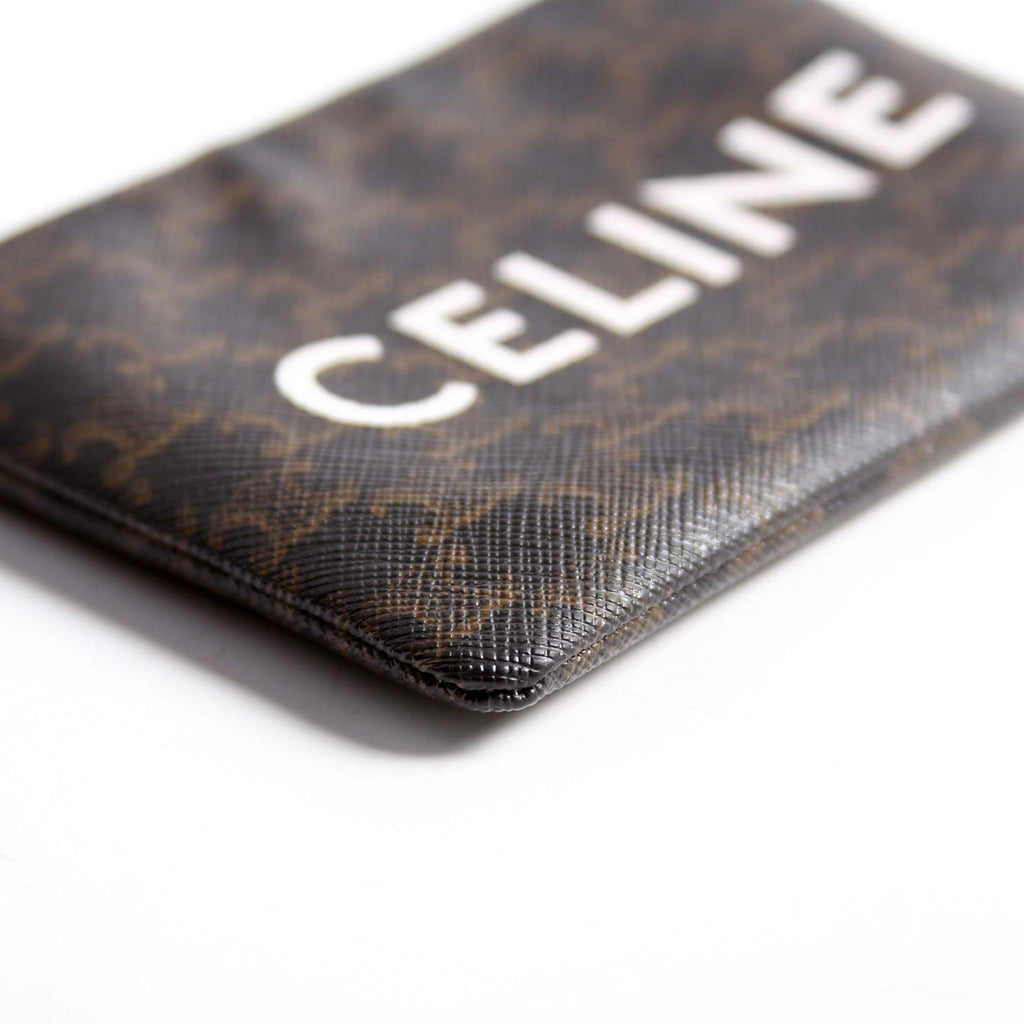 Coin Card Pouch Triomphe Canvas Brown