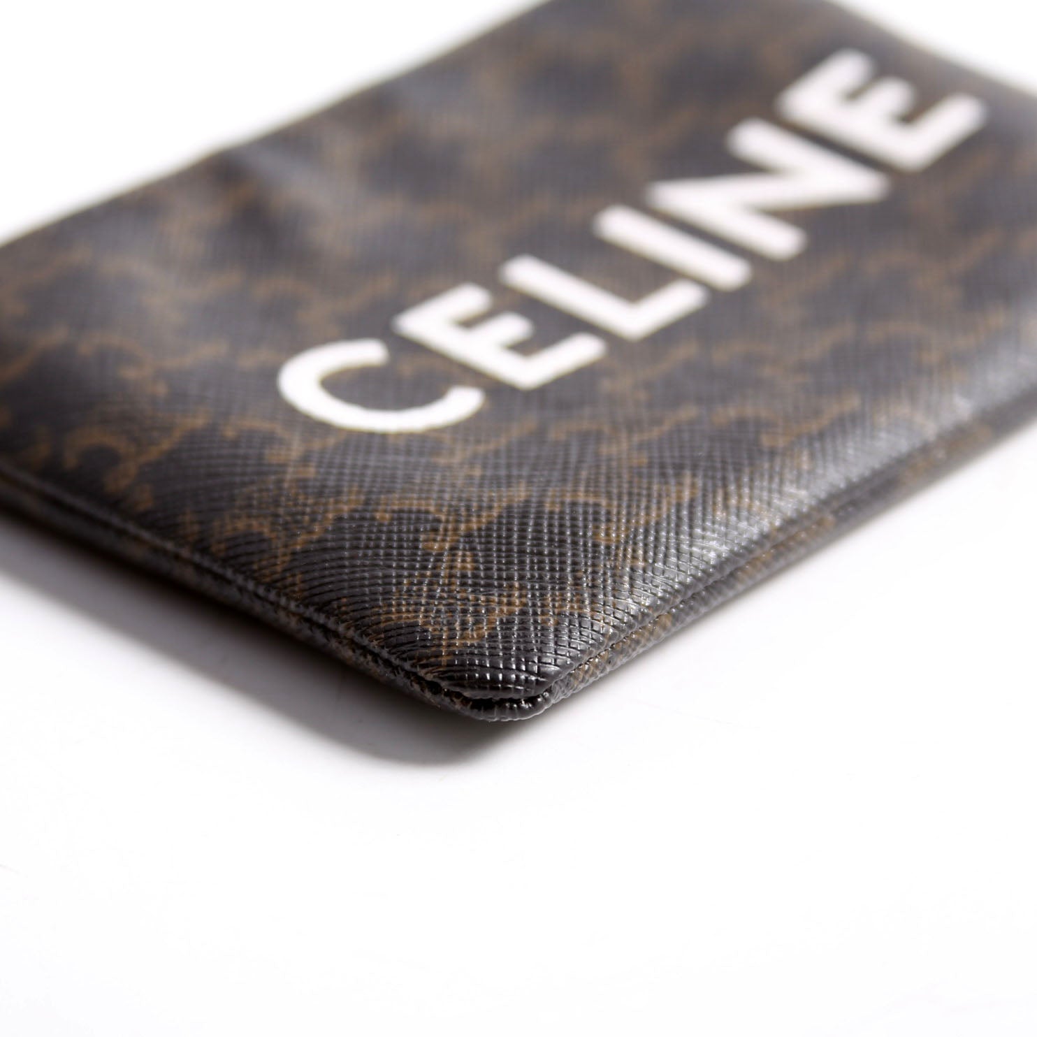 Coin Card Pouch Triomphe Canvas Brown