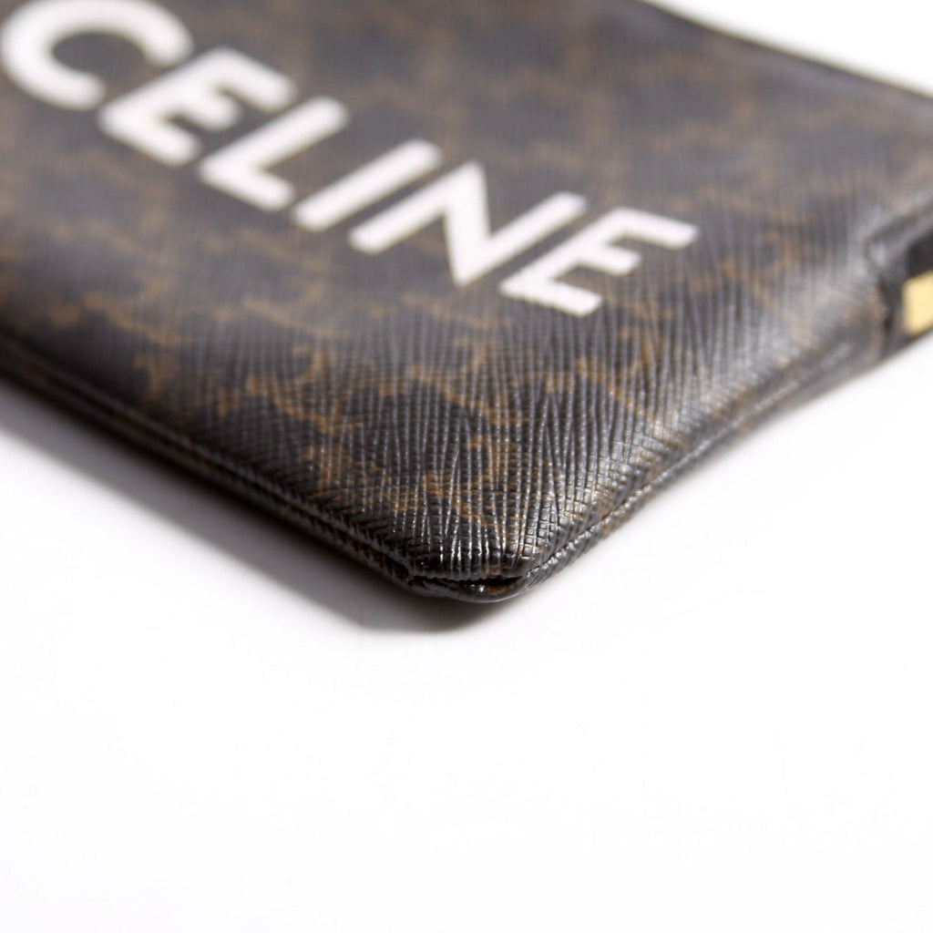 Coin Card Pouch Triomphe Canvas Brown